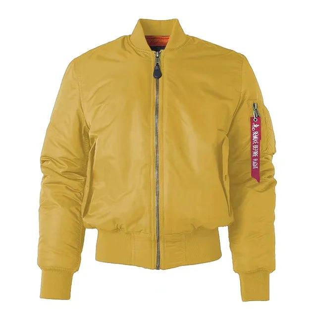 Men's Classic Zip-Up Bomber Jacket