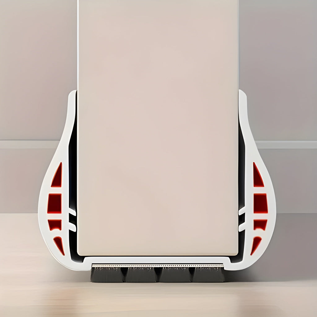 Adjustable Under-Door Seal with Brush and Draft Protection