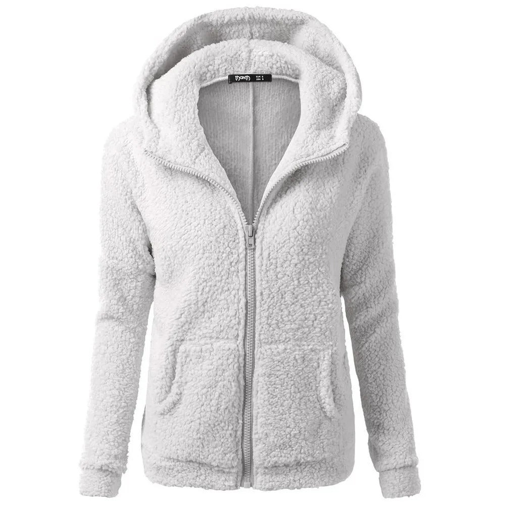 Women's Sherpa Fleece Hooded Jacket