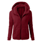 Women's Sherpa Fleece Hooded Jacket
