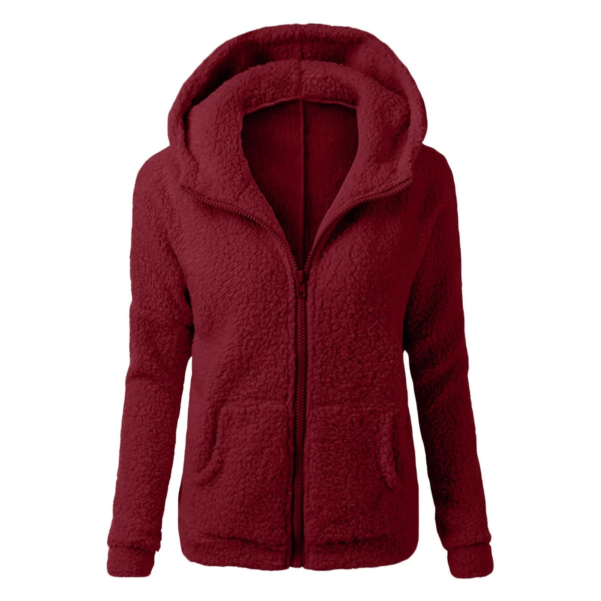Women's Sherpa Fleece Hooded Jacket