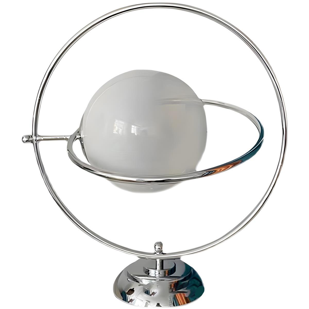 Lampa stołowa LED z obracającym się globusem