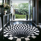 Vortex rundt tæppe med 3D-optisk illusion