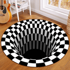 Vortex rundt tæppe med 3D-optisk illusion