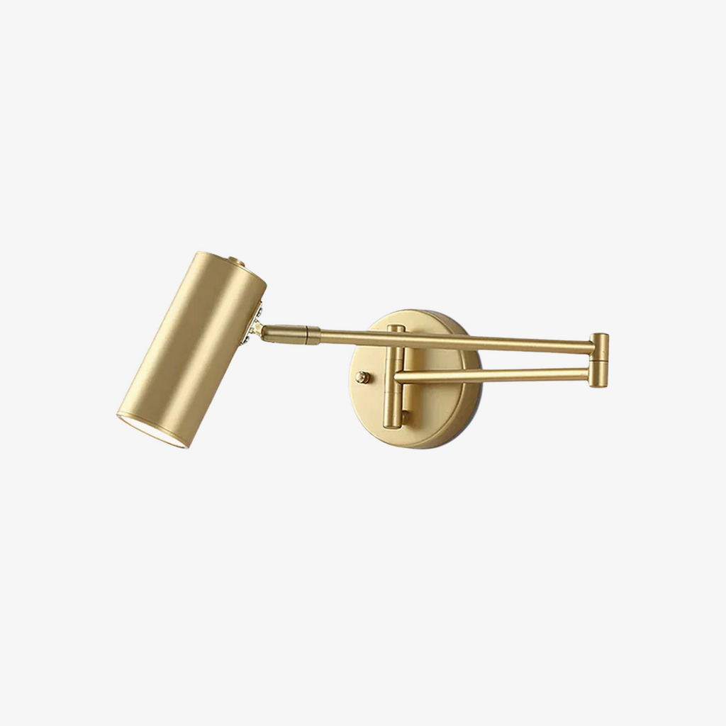 Aplique de pared con brazo oscilante ajustable