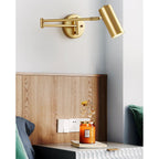 Aplique de pared con brazo oscilante ajustable