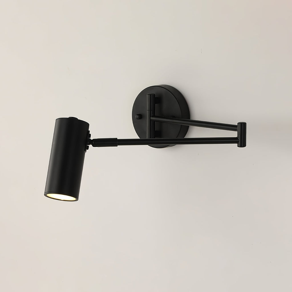 Aplique de pared con brazo oscilante ajustable