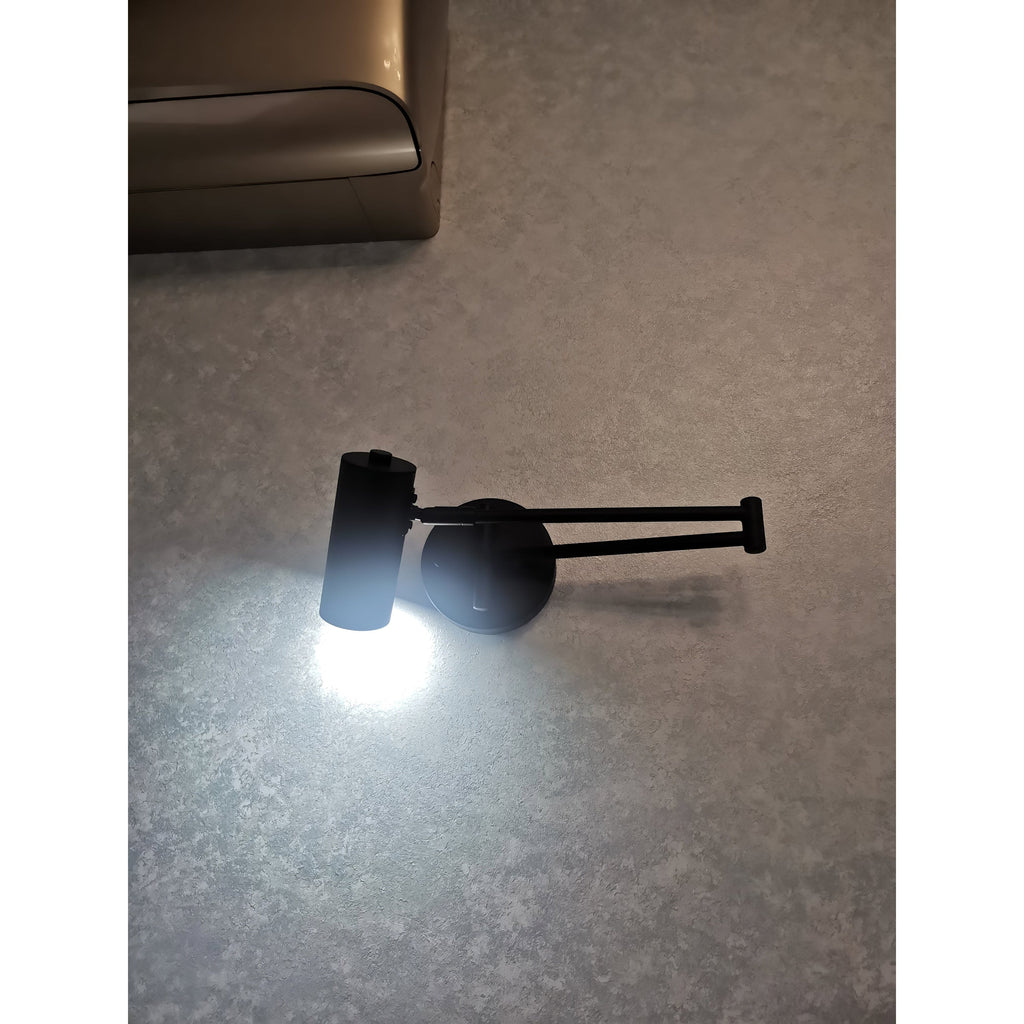 Aplique de pared con brazo oscilante ajustable