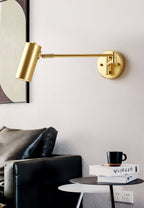 Aplique de pared con brazo oscilante ajustable