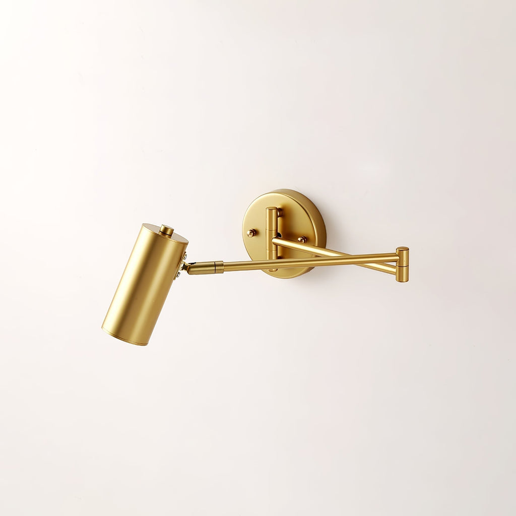 Aplique de pared con brazo oscilante ajustable