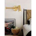 Aplique de pared con brazo oscilante ajustable