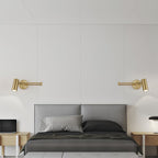 Aplique de pared con brazo oscilante ajustable