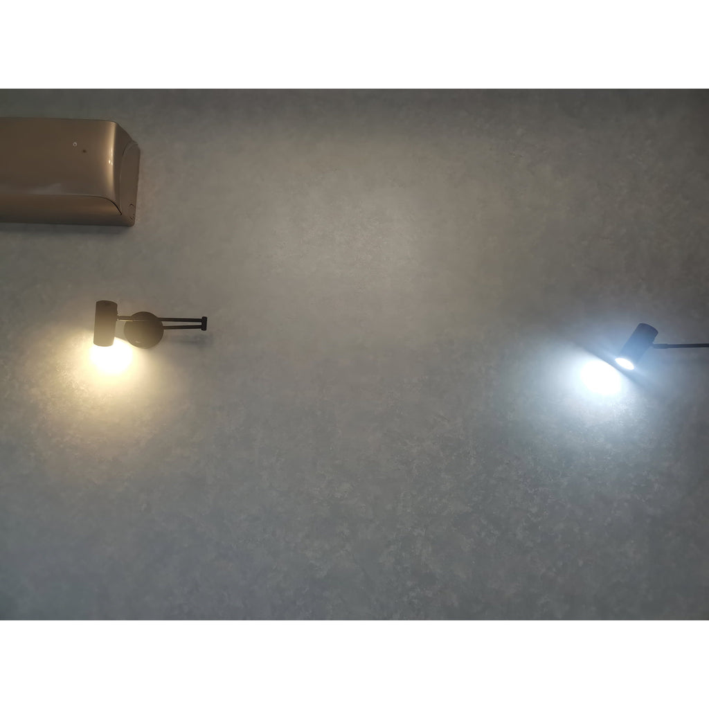 Aplique de pared con brazo oscilante ajustable