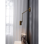 Aplique de pared con brazo oscilante ajustable