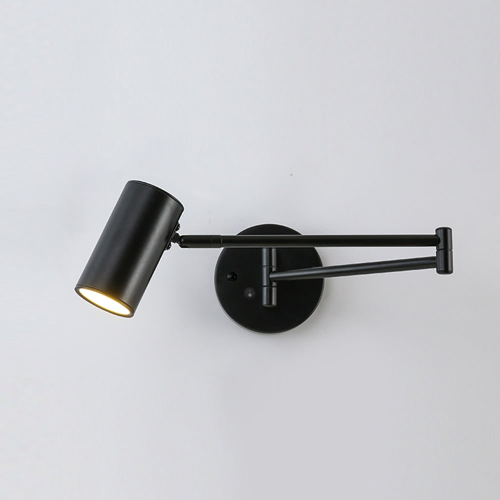 Aplique de pared con brazo oscilante ajustable