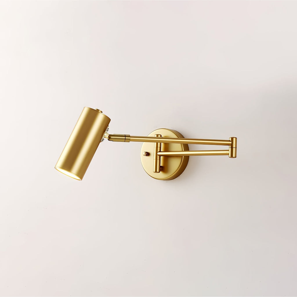 Aplique de pared con brazo oscilante ajustable