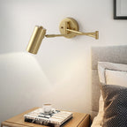 Aplique de pared con brazo oscilante ajustable
