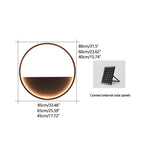 Ścienna lampa solarna LED ze zintegrowaną donicą