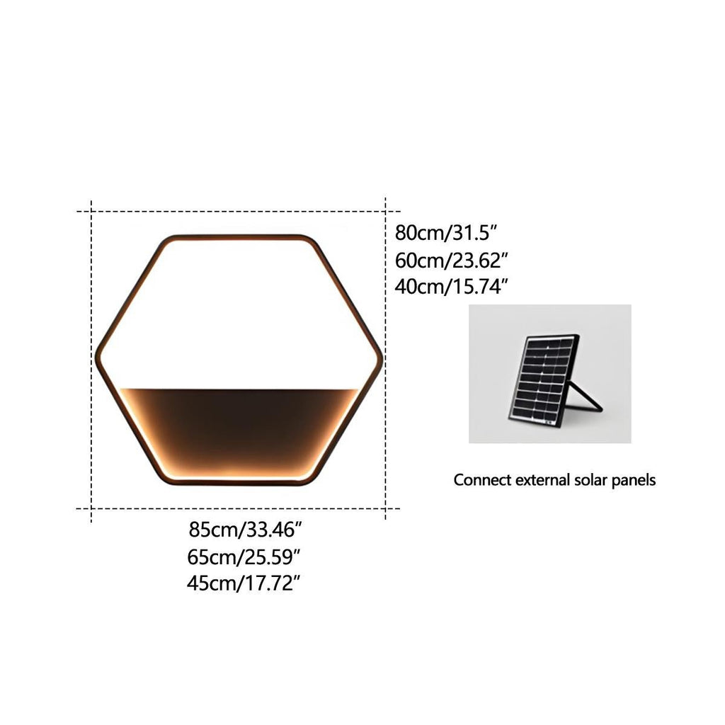 Ścienna lampa solarna LED ze zintegrowaną donicą