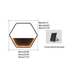 Ścienna lampa solarna LED ze zintegrowaną donicą