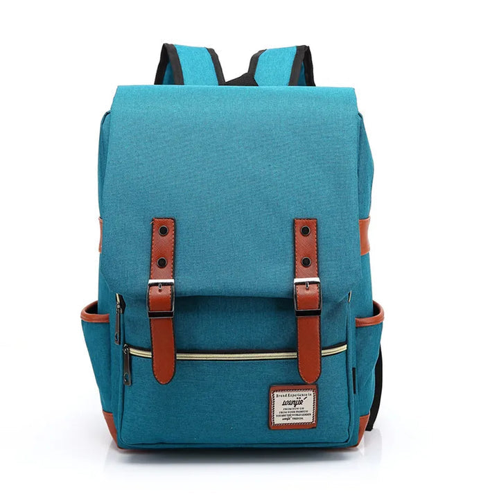 Classic Backpack with Flap and Buckle Details