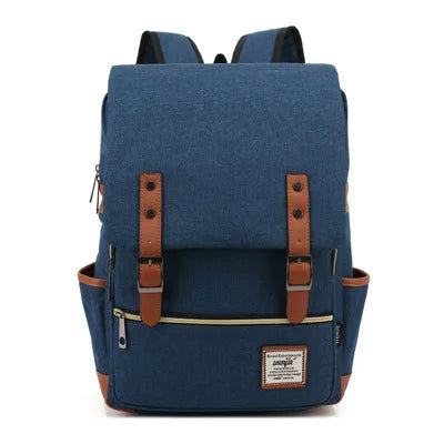Classic Backpack with Flap and Buckle Details