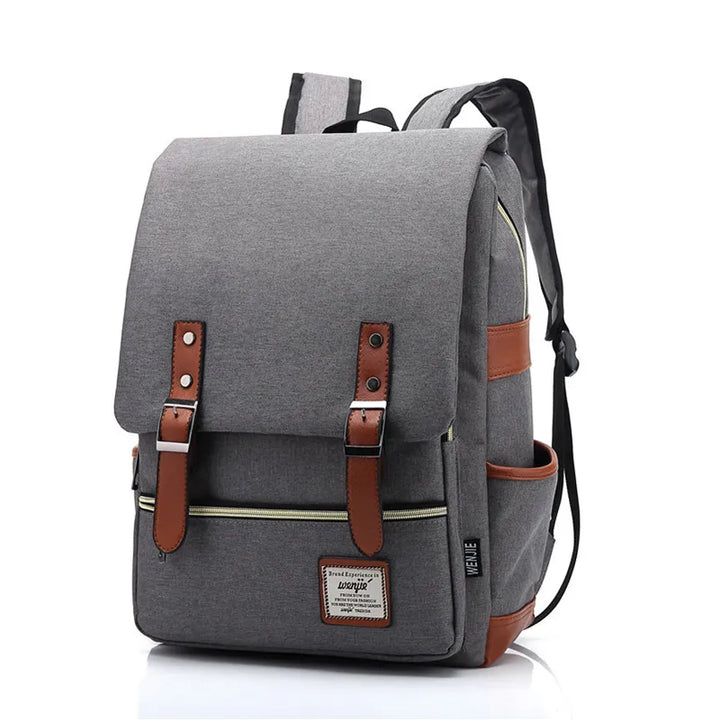 Classic Backpack with Flap and Buckle Details