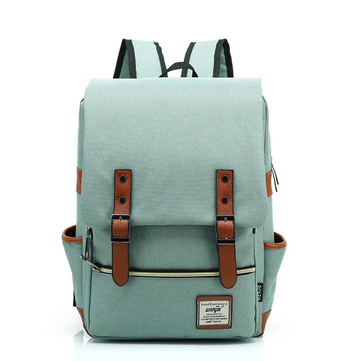 Classic Backpack with Flap and Buckle Details