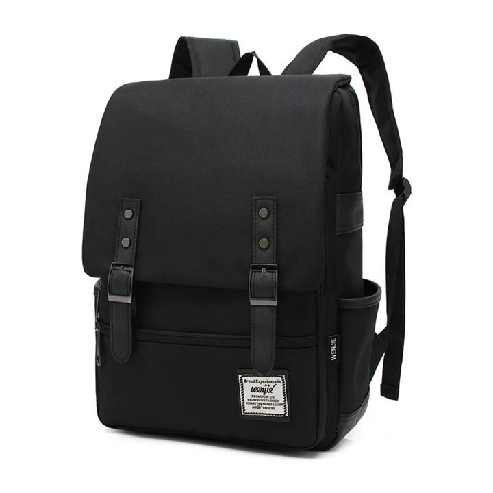 Classic Backpack with Flap and Buckle Details