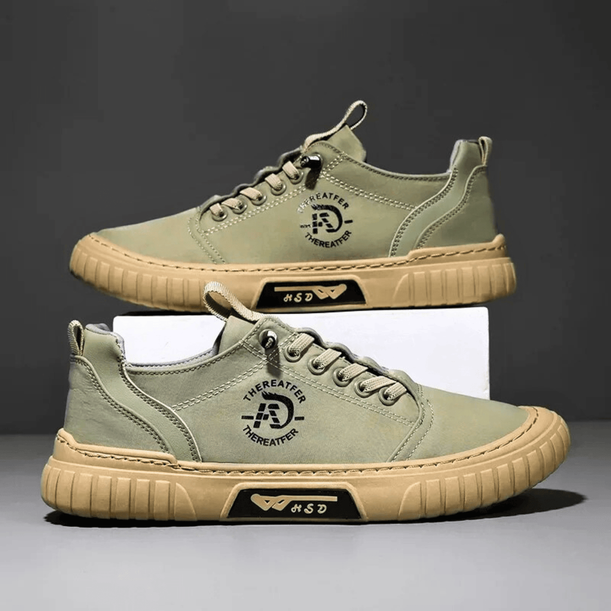 Baskets flexibles à lacets pour hommes