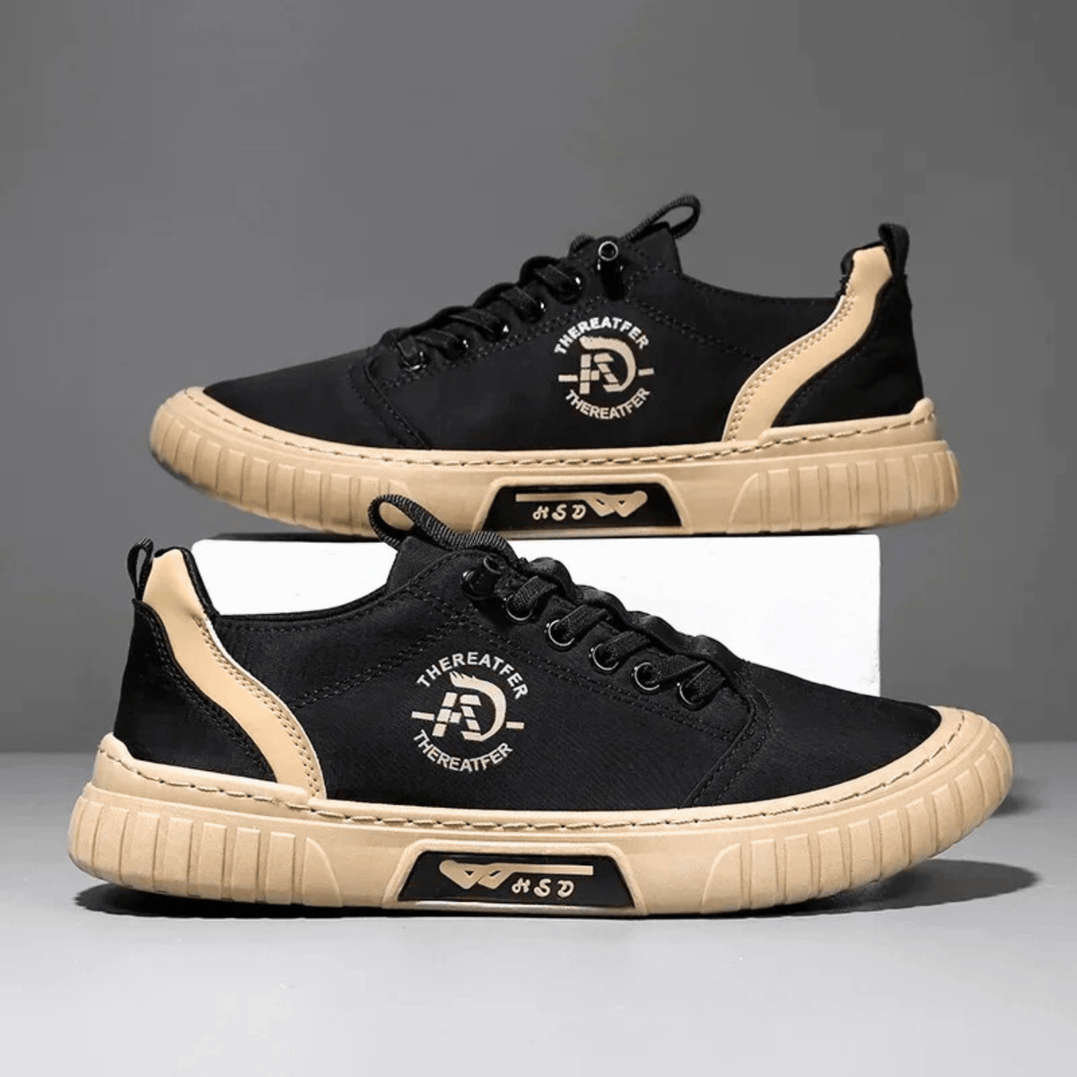 Baskets flexibles à lacets pour hommes