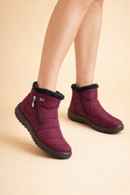 Women’s Fur-Lined Ankle Snow Boots