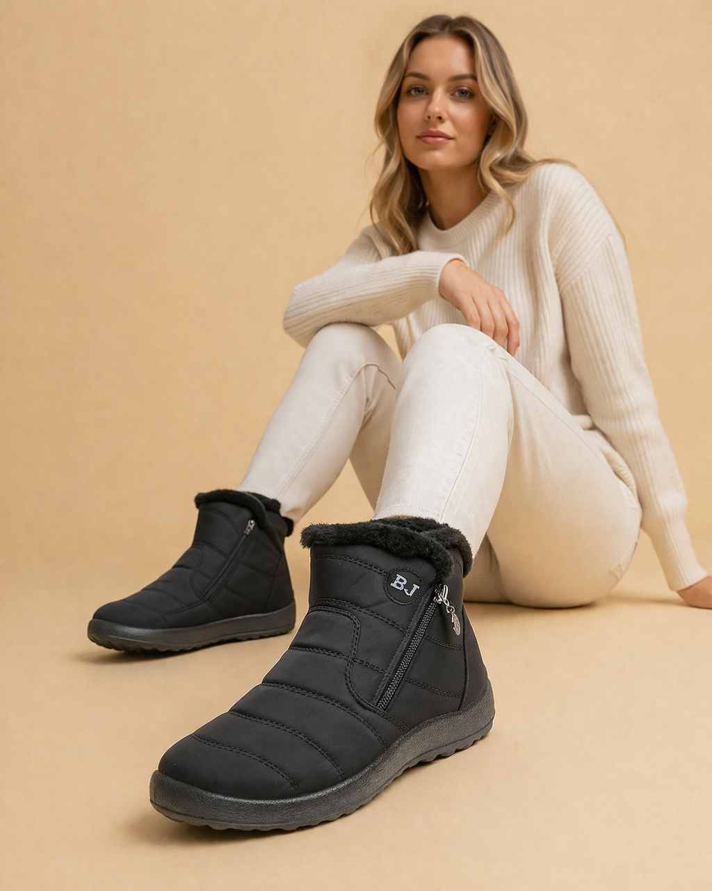 Women’s Fur-Lined Ankle Snow Boots