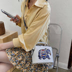Sac à bandoulière pour femmes avec motif éléphant