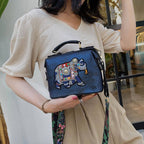 Sac à bandoulière pour femmes avec motif éléphant