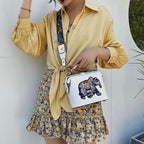 Sac à bandoulière pour femmes avec motif éléphant
