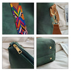 Borsa tote da donna con tracolla geometrica