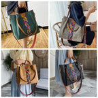 Borsa tote da donna con tracolla geometrica