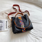 Borsa tote da donna con tracolla geometrica