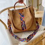 Borsa tote da donna con tracolla geometrica