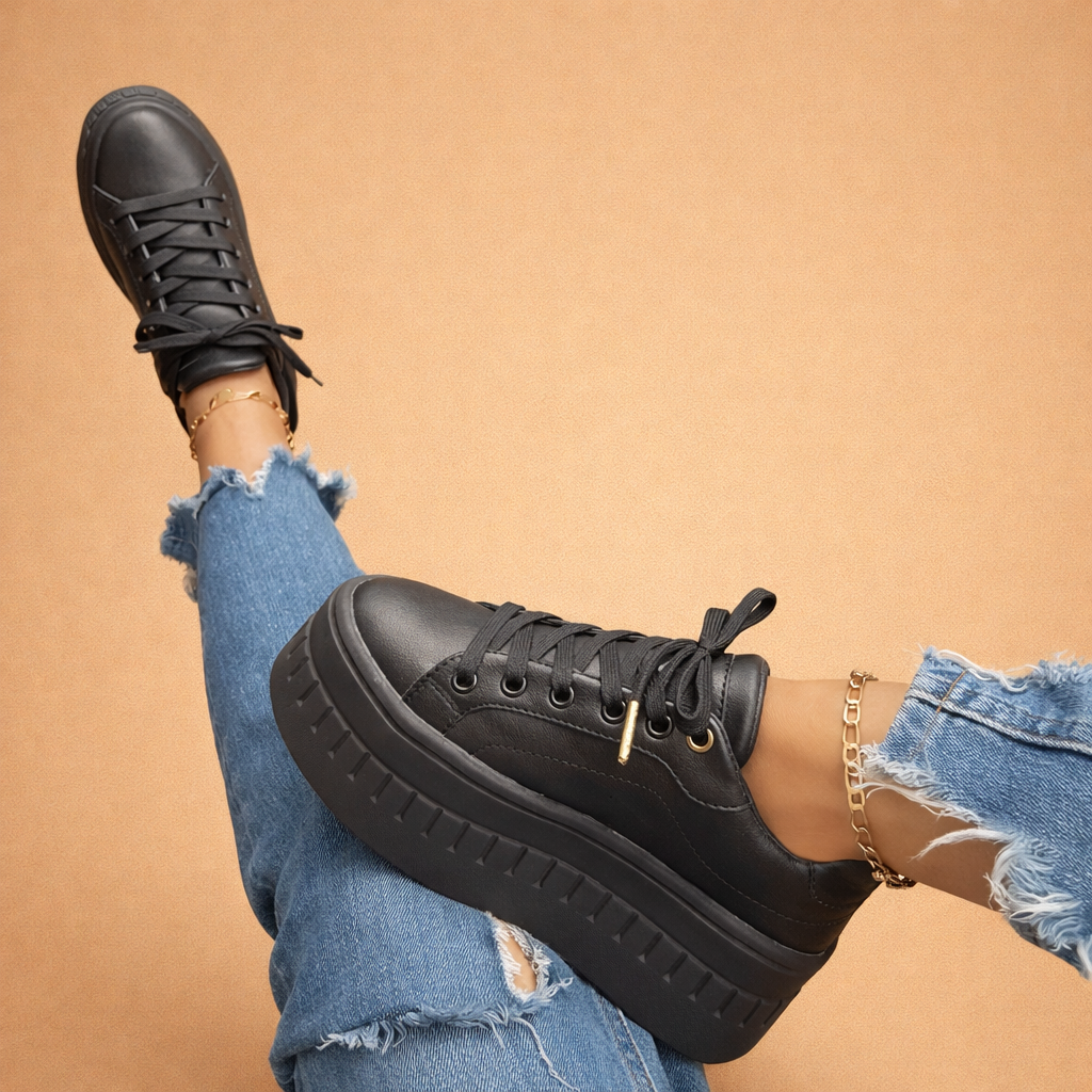 Women’s Lace-Up Platform Sneakers