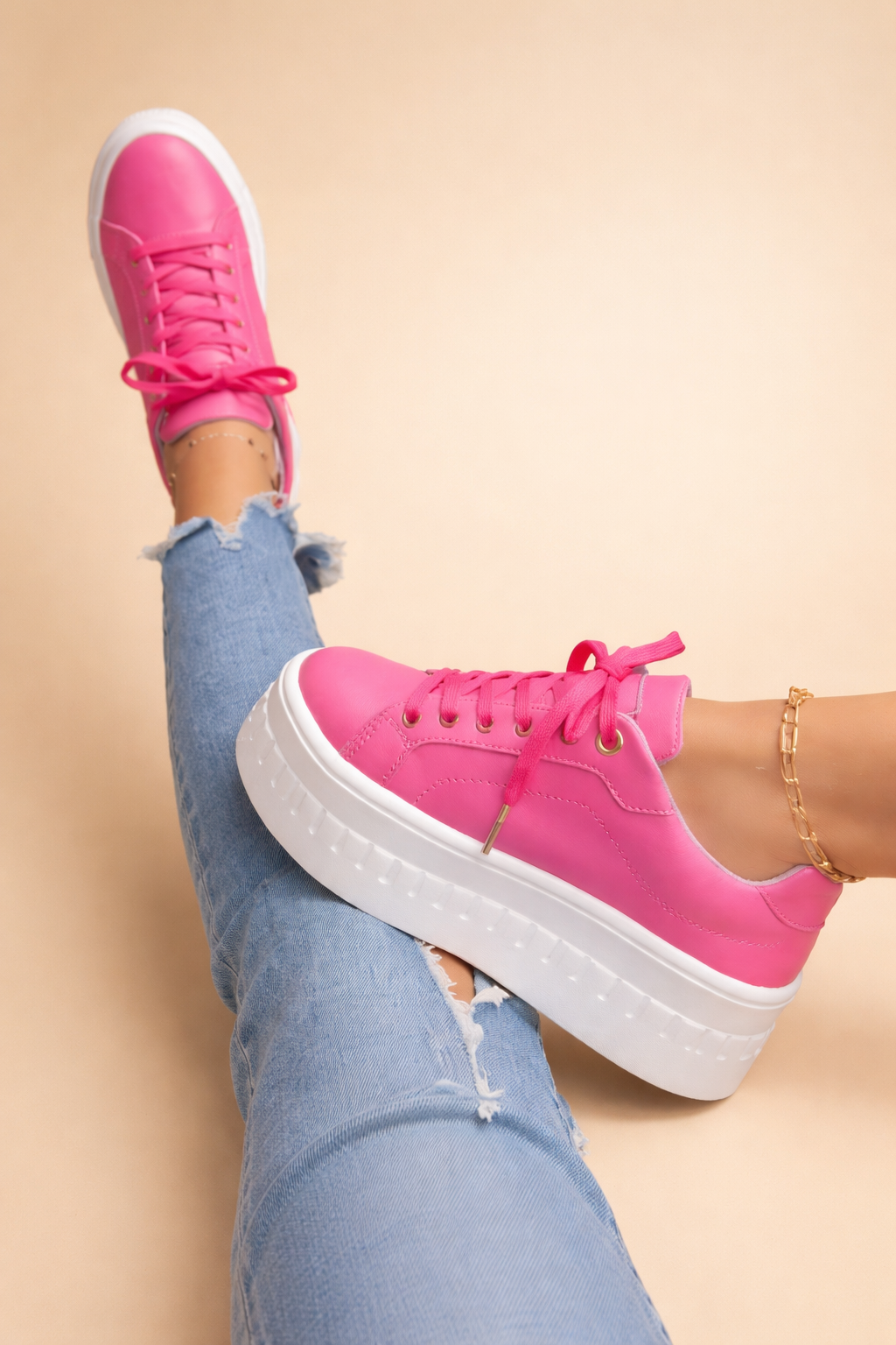 Women’s Lace-Up Platform Sneakers