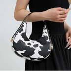 Bolso de hombro Crescent con estampado animal