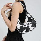 Bolso de hombro Crescent con estampado animal