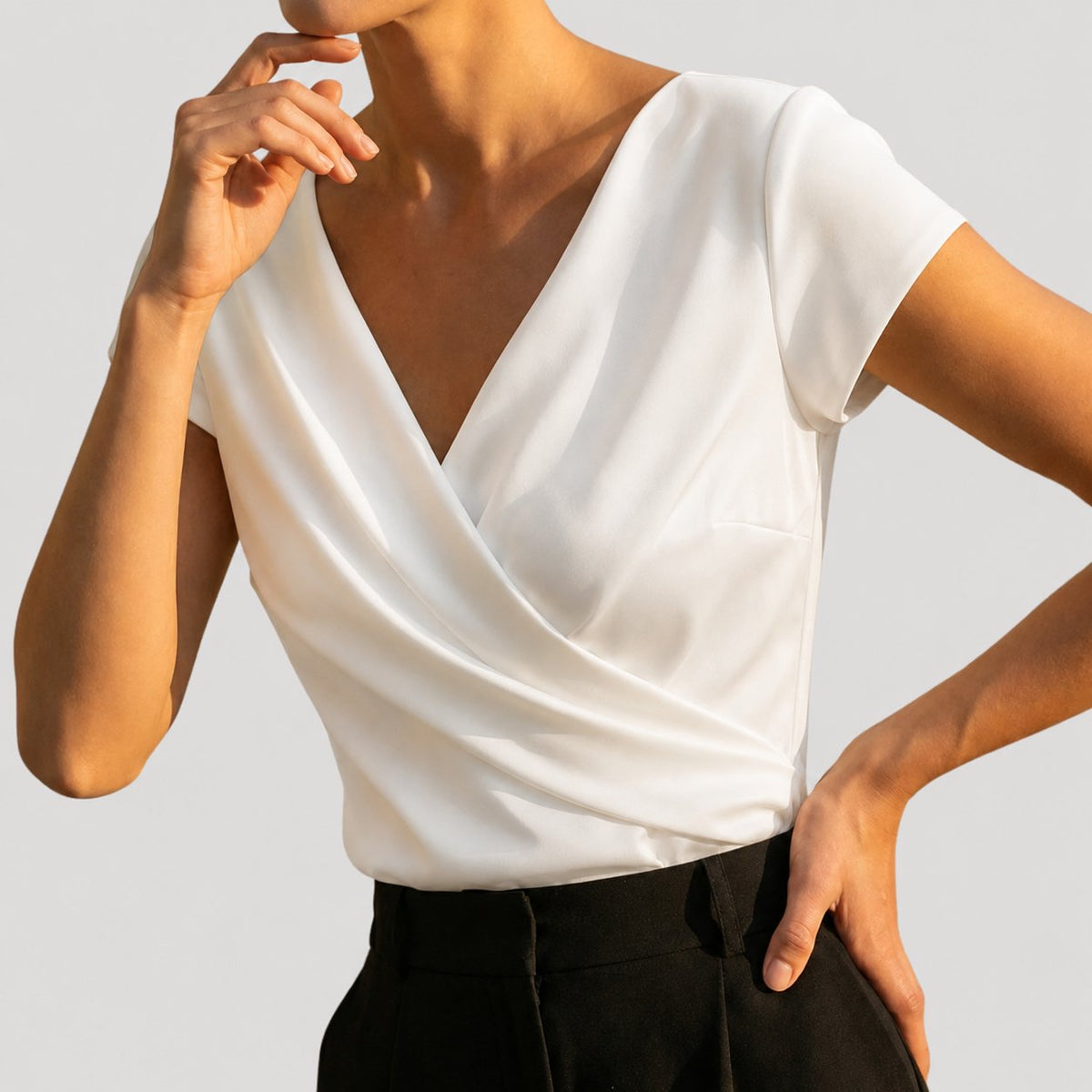 Women’s Elegant Wrap Blouse