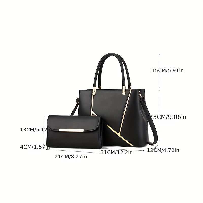 Ensemble de sacs à main pour femme avec pochette assortie