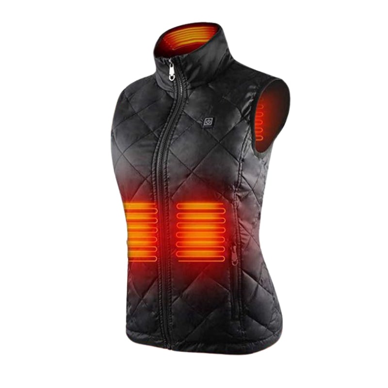 Gilet chauffant matelassé