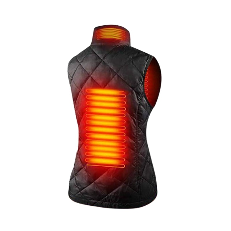 Gilet chauffant matelassé
