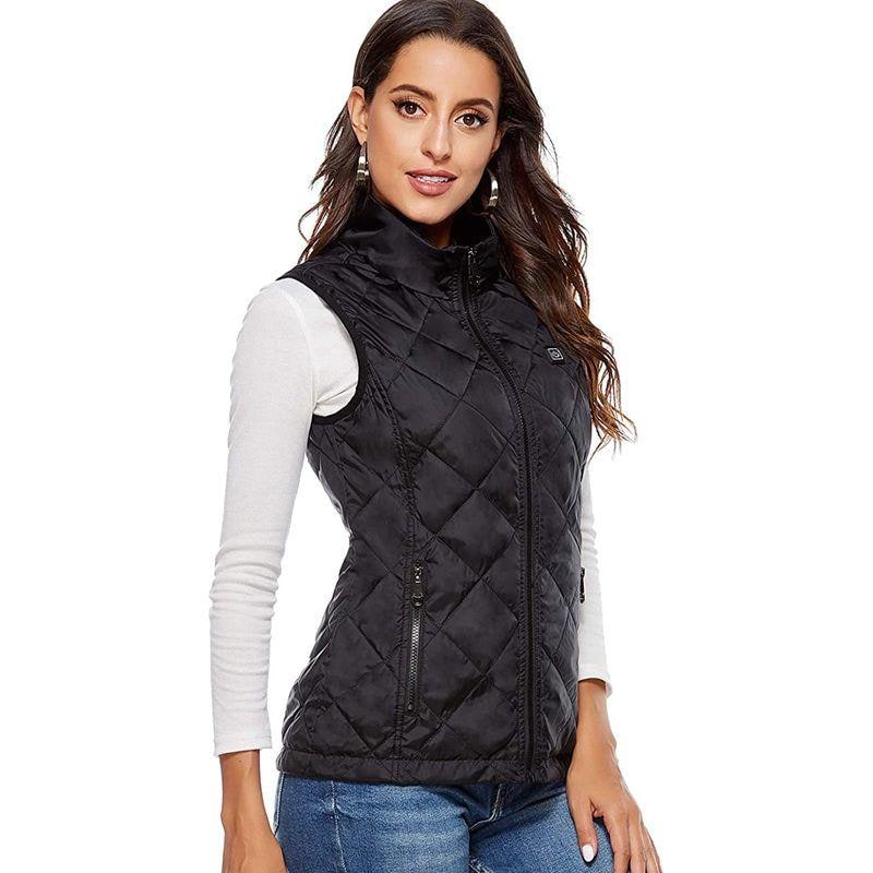 Gilet chauffant matelassé