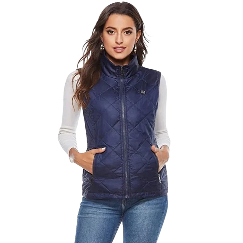 Gilet chauffant matelassé